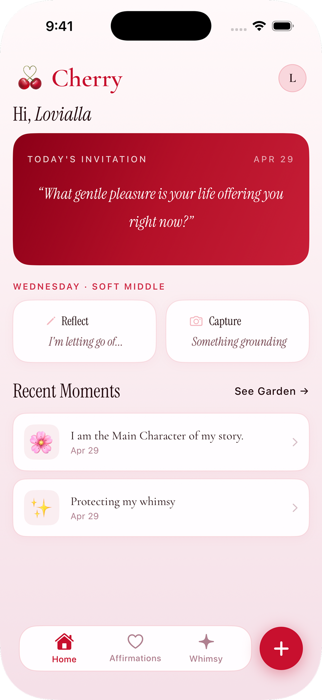 Cherry app screenshot